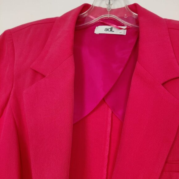 ADL Women's Single Button Blazer Jacket in Hot Pink Size Medium Barbiecore - Picture 3 of 8